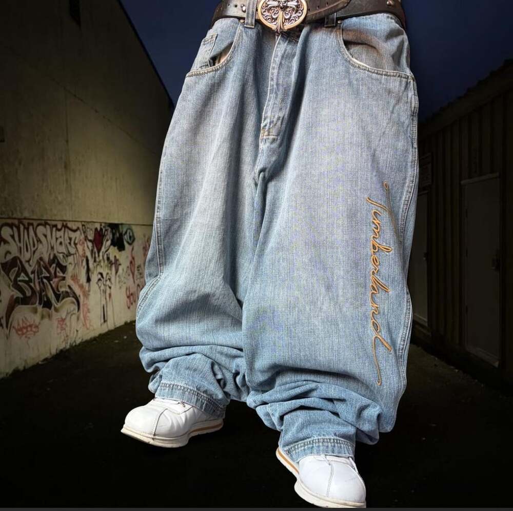 Timberland embroidered baggy jeans